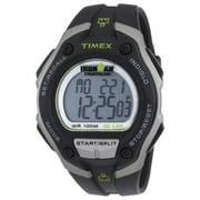 Mens Ironman Traditional 30-Lap Resin Case and Black Strap Grey Dial Black Watch - T5K412
