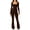 Dark coffee, variant on Jumpsuits for Women Square Neck Wide Leg Full Length Romper Playsuit,Women's Square Neck Long Sleeve One Piece Flare Jumpsuit