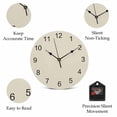 thumbnail image 5 of Wall Clock Swan White Clocks PVC Silent Non-Ticking Battery Operated Decorative Simple Style Round Clock for Home Living Room Kitchen Bedroom Office School Wall Decor 10 Inch, 5 of 9