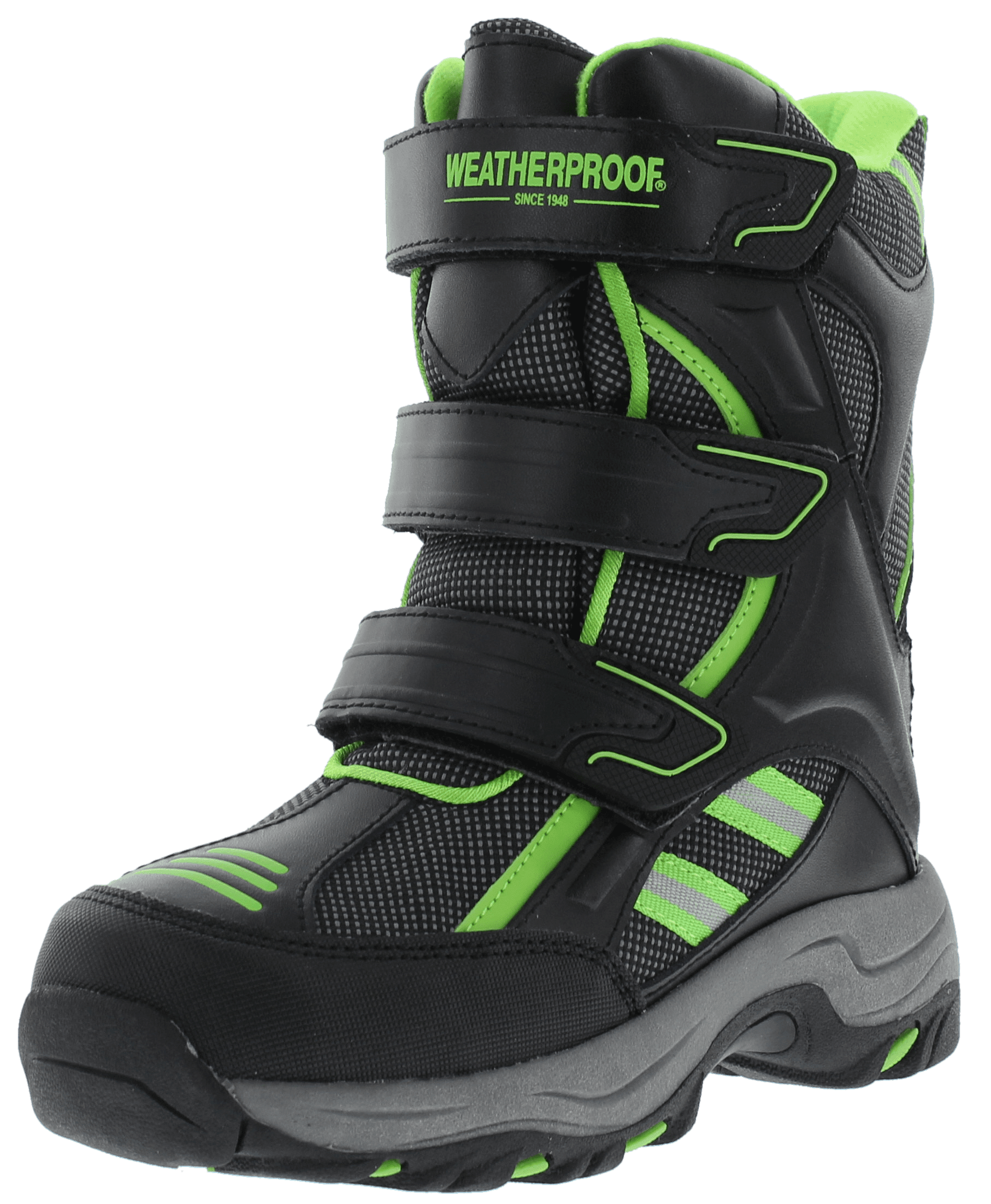 Keeps Feet Warm /& Dry Weatherproof Boys Snow Boots with Multi Hook /& Loop Strap Closures Kody Durability All-Weather Insulated Winter Boots Built for Comfort