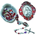 thumbnail image 4 of Catholic Silver Linked Rosary Set – 3mm Beads, 14.25" Length, Metal Keepsake Gift Box with Enamel Inlay – Perfect First Communion Gift - Lady of Guadalupe, 4 of 4