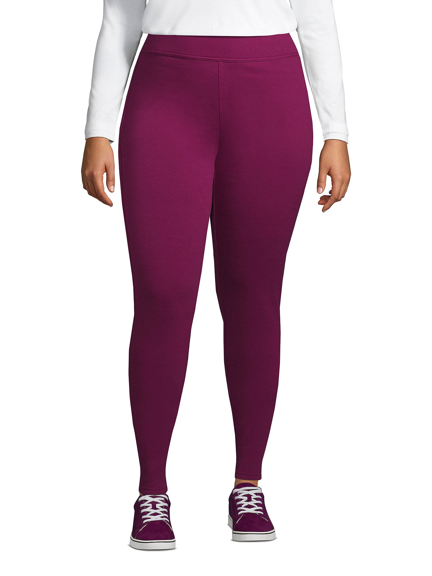 plus size lands end fleece lined leggings