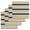Chocolate, variant on Yellow Navy Blue Kitchen Dish Towels for Drying Dishes Set of 4, Farmhouse Ombre Abstract Stripes Waffle Weave Microfiber Hand Tea Bathroom Towels Quick Dry & Absorbent Towel 12x12