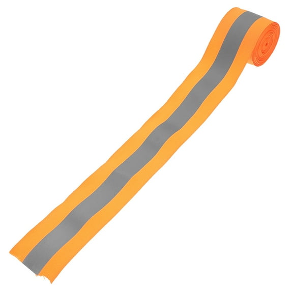 WHAMVOX Reflective Tape for Outdoor Use with High Visibility Orange Polyester Fabric for Clothing and Safety 1 Roll