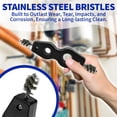 thumbnail image 2 of MeasuPro Battery Terminal Cleaning Brush 4 in 1-10.6 Inches - Pipe Cleaning Tool for Interior and Exterior Cleaning - Plumbing, Soldering, Copper Pipes, Tubes, Brazing, Handy Multipurpose Cleaner, 2 of 6