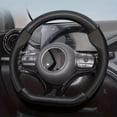 thumbnail image 2 of Ce Couvercle de Volant Texturé en Fibre de Carbone Convient aux Modèles BYD d'Une Taille de 37-38,5 Cm/14,56-15,16 Po, Présentant un Design Rond en Forme de D., 2 of 19