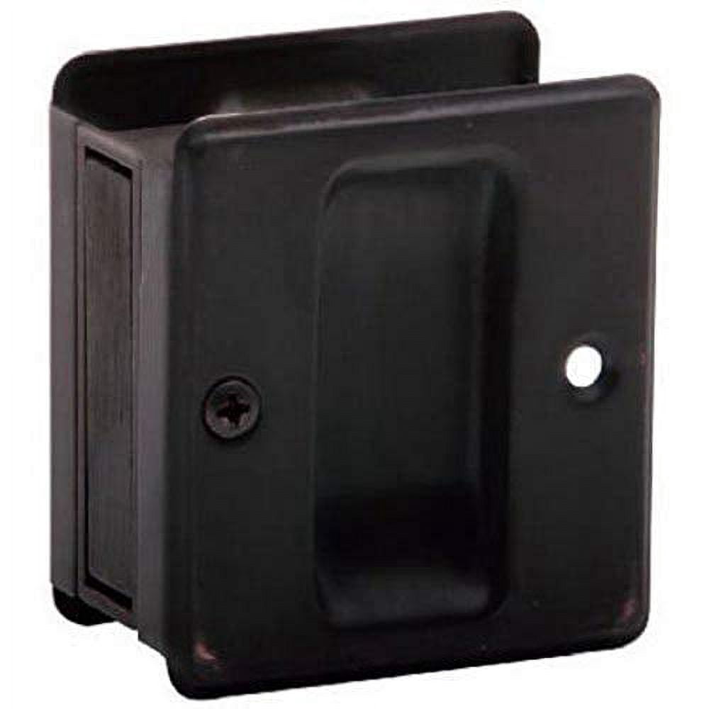 Schlage 990 1-3/4-Inch X 2-1/4-Inch Passage Pocket Door Pull - Bronze