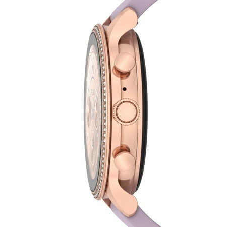 Fossil - Gen 6 Smartwatch 42mm Purple Silicone - Rose Gold