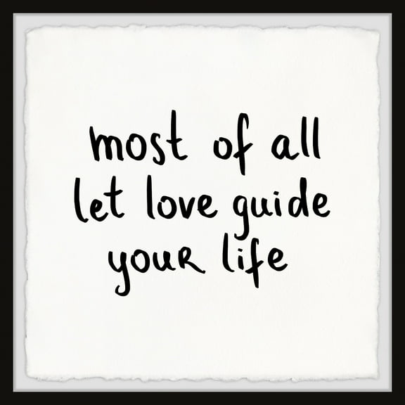 Marmont Hill Let Love Guide Framed Painting Print