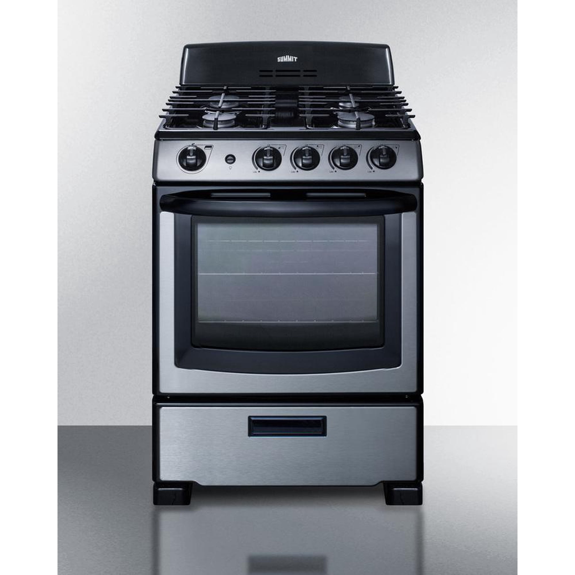 SUMMIT PRO247SS 24" Wide Gas Range