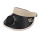 thumbnail image 5 of Sombrero con visera y ventilador para playa, con carga solar, para mujer, con ventilador, vacío Negro Caqui, 5 of 9