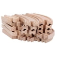 thumbnail image 2 of Wooden Train Track Set for Toddlers Assembly Kit Building Toys Educational DIY Wooden Train Track Expansion Pack Pack A, 2 of 4