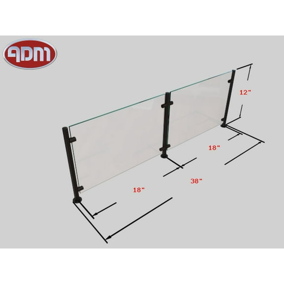 Sneeze Guard | ADM Sneezeguards | EP-5 | 2B-H12-F18 BLK