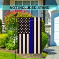 thumbnail image 6 of Shmbada Thin Blue Line Support Police Garden Flag - Double Sided 12" x 18" Honoring Law Enforcement Officers Yard Flags for Outdoor Decor, 6 of 6