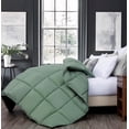 thumbnail image 2 of Chezmoi Collection All Season Oversized Queen Size Down Alternative Comforter - Plush Microfiber Fill - Box Stitch Quilted - Duvet Insert with Corner Tabs (Oversized Queen, Sage Green), 2 of 9