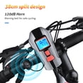 thumbnail image 4 of Bike Light USB Rechargeable Cycling Headlight with 120dB Horn 4 Lighting Modes Waterproof Bicycle Front, 4 of 8