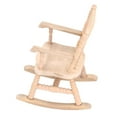 thumbnail image 2 of Spptty Mignon Berceuse en Bois, Chaise Berçante, Finition Durable et Soignée Décoration de Maison Cadeau de Festival pour Maison de Poupée pour Enfants, 2 of 8