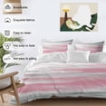 thumbnail image 3 of Pink Grey 4 Piece Duvet Cover Set Full Size Abstract Vintage Ombre Mottled Texture Farmhouse Soft Bedding Set Comforter Cover, 1 Duvet Cover 1 Flat Sheets and 2 Pillowcases, 3 of 9