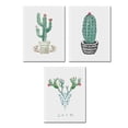 thumbnail image 1 of Pinturas de cactus Poster sin marco Planta tropical Planta de lona Impresión de lienzo Obras de lienzo Decoración de dormitorio Decoración 3 piezas Sweethay HA011002-00, 1 of 7