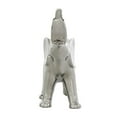 thumbnail image 6 of 10" x 10" Silver Ceramic Standing Elephant Sculpture, by DecMode, 6 of 9