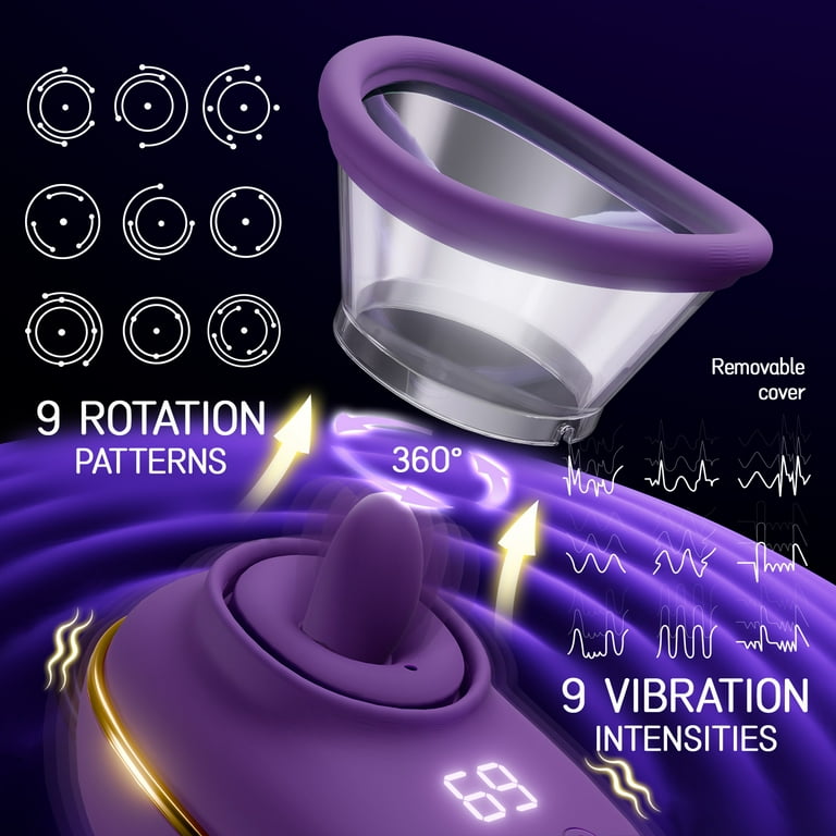 KERERO Sex Toys for Women Sucking Vibrator, Sucking, 9 Tongue Licking &  Vibrating Female G Spot Vibrators Nipple Toys,Rose Sex Toys for Women  Pleasure
