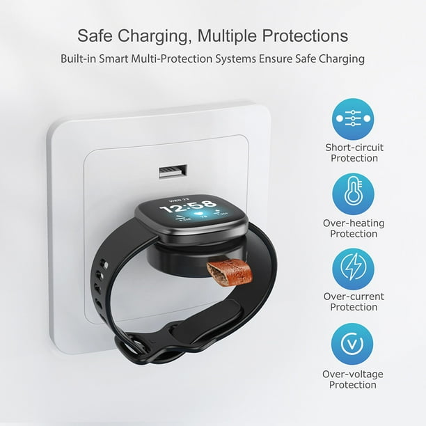 Wireless Magnetic Smartwatch Charger for Fitbit Versa 3 Sense Power Supply Stand Personal for Electronic Product Parts Walmart en linea