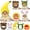 Lion, Frog, Rabbit, Sunflower, Banana, variant on 5 Pcs Cat Adorable Costume Bunny Hat with Ears Funny Mane Cat Hat for Pets and Small Dogs Kitten Puppy Party Costume Accessory Headwear(Lion, Frog, Rabbit, Sunflower, Banana)