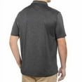 thumbnail image 2 of G.H. Bass & Co. Men's Short Sleeve Cooling Stretch UPF 50 Polo (Black Heather, Medium), 2 of 3