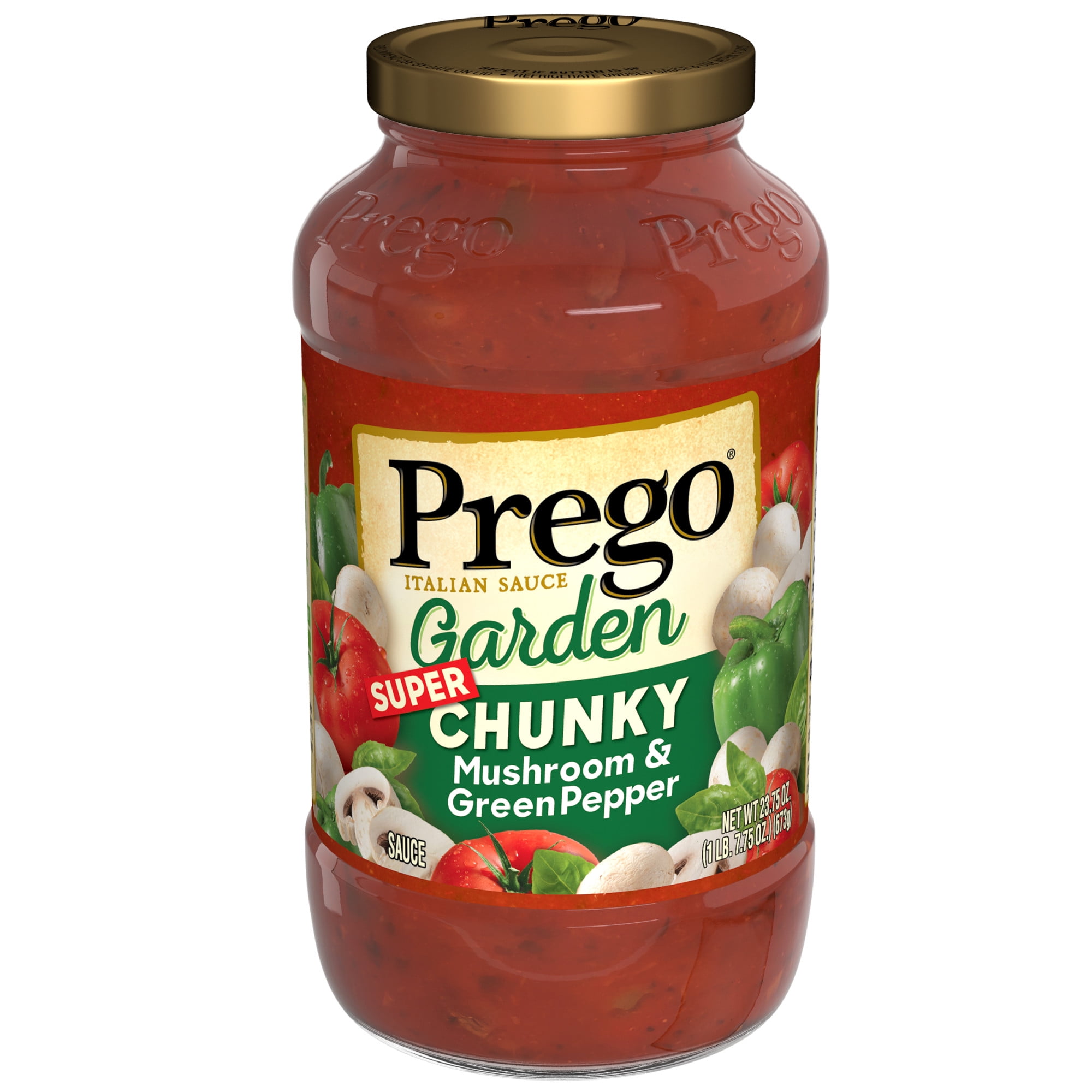 Prego Garden Harvest Mushroom & Green Pepper, 23.75 oz