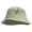 Khaki, variant on Leaf Monster Embroidered Big Size Cotton Blend Twill Bucket Hat - White 2XL-3XL