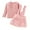 Pink, variant on Odeerbi 6M-4Y Toddler Girls Cotton Outfits Rib Knit Long Sleeve Tops with Daisy Print Suspender Skirt Two-piece Set Solid Color Floral Skirt Set Toddler Girls Clothes