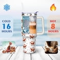 thumbnail image 4 of Santa Claus Lights 40 Oz Tumbler with Handle Lid and Straw Stainless Steel Double Walled Vacuum Insulated Cup Merry Christmas Gifts Tumbler for Women Men Friends Outdoor Indoor, 4 of 6