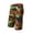 Orange #1, variant on Men's Swim Trunks Tropical Print Hawaiian Bermuda Shorts Color Block Summer Beach Shorts with Drawstring Breathable Broad Shorts