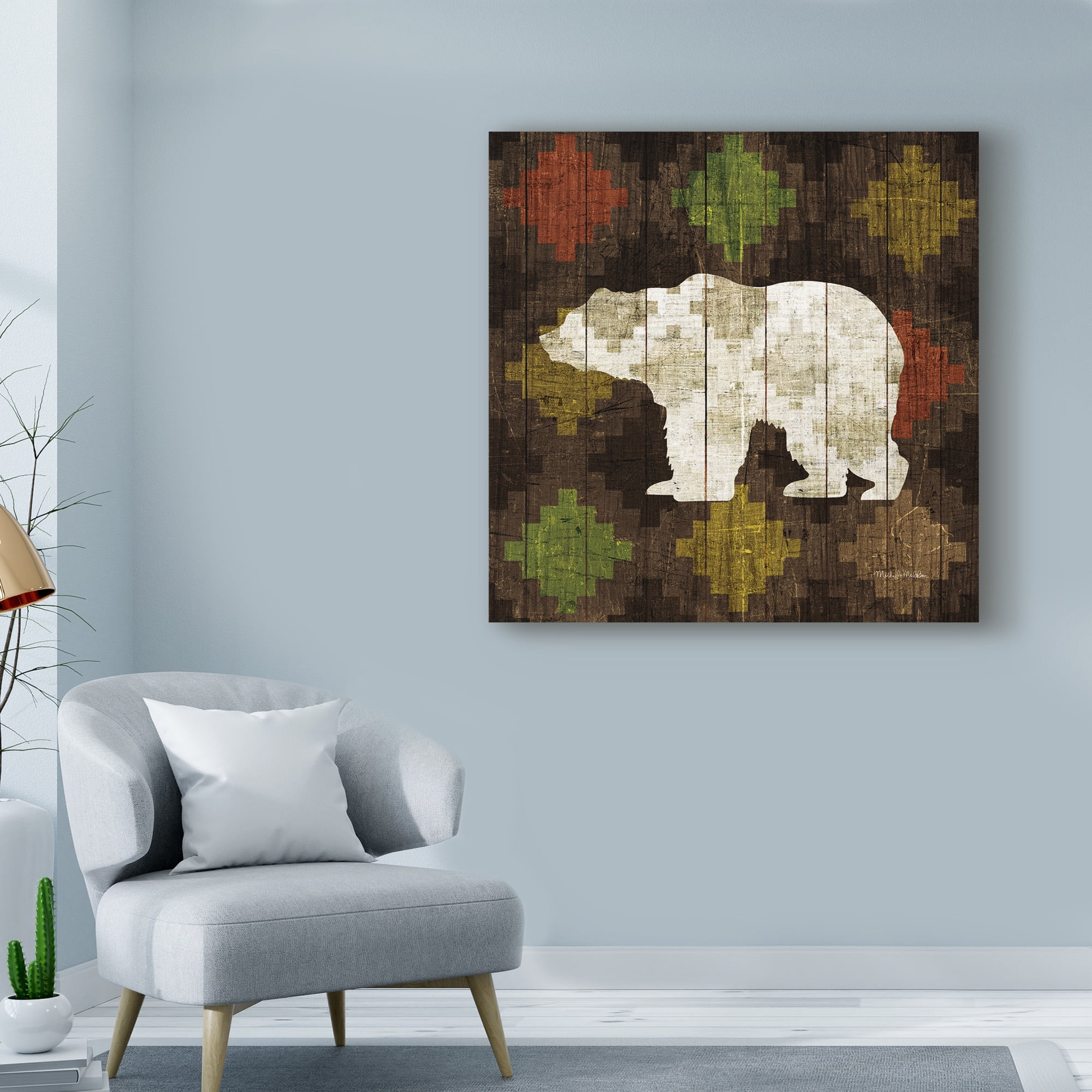 Trademark Fine Art 'Southwest Lodge Bear' Canvas Art by Michael Mullan