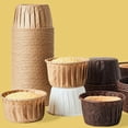 thumbnail image 7 of Deyuer 50Pcs/Set Cupcake Liners BPA Free Food Grade DIY Baking Wedding Birthday Muffin Paper Cups Home Supplies,Coffee, 7 of 7
