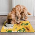 thumbnail image 2 of Dog Food Mat with Vibrant Sunflower Design, Durable Waterproof Absorbent Non-Slip Pet Feeding Mat Quick Dry, 2 of 6