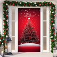 thumbnail image 6 of Christmas Front Door Cover Elastic, 35 * 78''Christmas Door Cover Cloth with Elastic, 2025 New Christmas Front Door Decorations, Elastic Fabric Door Cover Christmas for Festive Party Home Decor, 6 of 7
