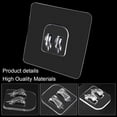 thumbnail image 3 of Unlorspy 10 Pcs Clear Shower Caddy Adhesive Sticker Hooks, 7 x 7 cm, Plastic, 100% Plastic, Shower Caddy, Shower Hook, Kitchen, Bathroom, Living Room, 3 of 5