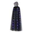 thumbnail image 1 of Capa con capucha para Halloween, disfraz de cosplay con luz, unisex, para mujer y hombre, disfraz de parca, de para fiesta,, 1 of 9
