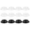 thumbnail image 1 of Shisuyan 12 Pcs Coussinets en Plastique pour Roulettes de Grand Piano, Patins de Jambe de Piano (Noir, Blanc, Transparent), 1 of 8