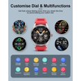 thumbnail image 3 of LIGE Smart Watch Fitness Tracker Waterproof Bluetooth Calls Men Red Silicone Bands, 3 of 5