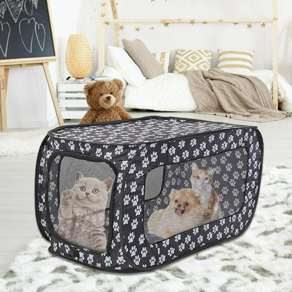 Frisky Friends Folding Soft Dog Crate Pet Kennel Crate
