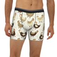 thumbnail image 2 of Salouo Funny Chicken Pattern Men's Boxer Briefs, Soft & Breathable Underwear Elastic Waistband Briefs for Men,1-Pack, 2 of 7