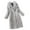 Gray, variant on Zpanxa Women's Faux Fur Coat Solid Color Long Jacket, Plush Longline Winter Overcoat Evening Wrap
