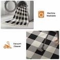 thumbnail image 5 of Vintage Farmhouse Hallway Runner Rug 2'x6', Black and White Checkered Washable Entryway Rug with Tassels, Woven Cotton Laundry Room Rugs Long Carpet for Bathroom Sink Foyer Bedroom, 5 of 9