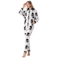 thumbnail image 3 of Onesies de esqueleto para mujer, pijamas de Halloween, traje cálido con capucha suave, mono de Navidad para niñas, ropa de casa linda de moda, Invierno, 3 of 4