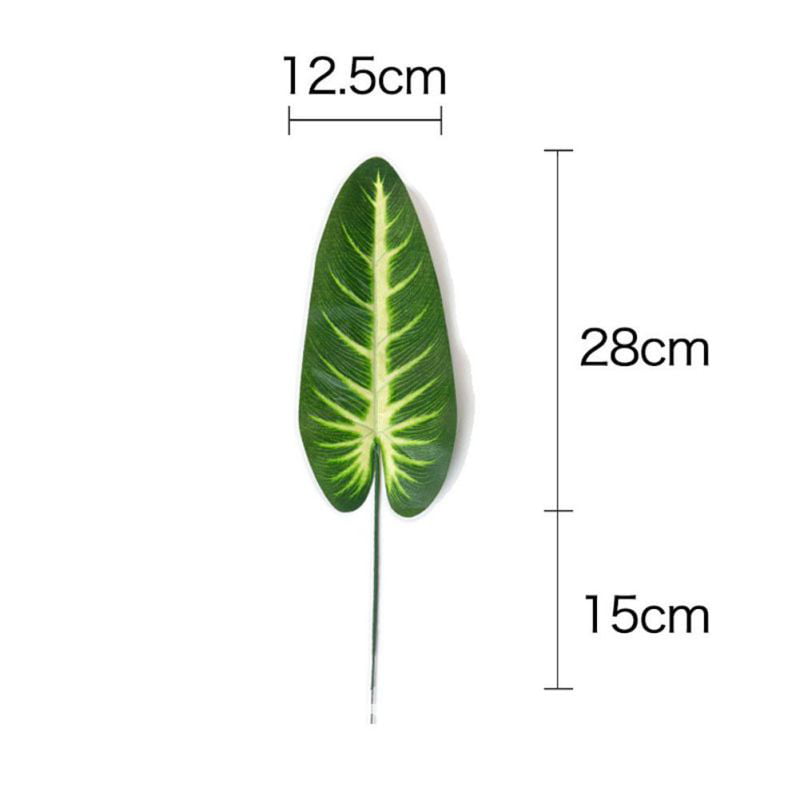 24cm Bundle Green Leaves Foliage Pack of 12 Artificial Tea Leaf Picks 