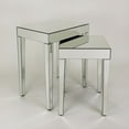 thumbnail image 3 of Wayborn Set of 2 Piece Beveled Mirrored Nesting Table 20Wx14Dx24"H, 3 of 5