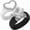 Black and White Silver, variant on Rinfit Silicone Rings - Heart & Butterfly Collection - 2 Rings Set | Patent Pending Design