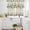 Beige, variant on Flowers Eucalyptus Kitchen Curtains Sets for Windows 36 Inch Length, Vintage Country Botanical Floral Leaves Rod Pocket Window Treatments Tier Curtains and Valances Set for Bedroom/Bathroom